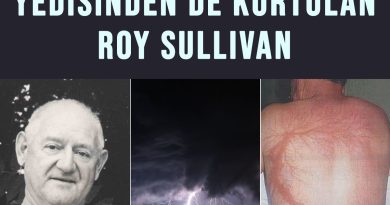 Yedi Kez Yıldırım Çarpıp Yedisinden de Sağ Kurtulan Roy Sullivan Yedi Kez Yıldırım Çarpıp Yedisinden de Sağ Kurtulan Roy Sullivan