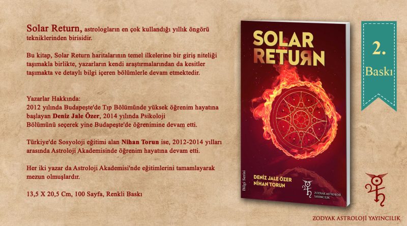 Solar Return Kitabının 2. Baskısı Çıktı!